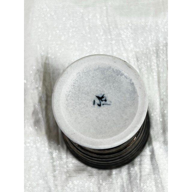 Vintage Japanese Arita Ware Gold Ceramic Sake Beer Goblet Cup 5.5” For Sale - Image 4 of 10