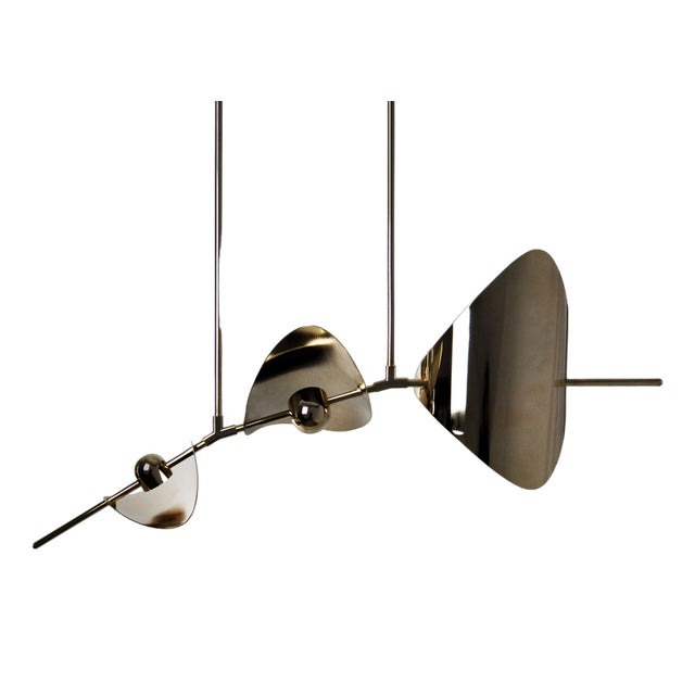 Large Bonnie Config 2 Led Hanging Lamp by Ovature Studios For Sale