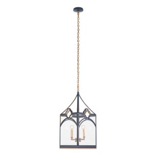 Quatrefoil Lantern - Navy For Sale
