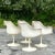 Vintage Mid-Century Modern Eero Saarinen Br50 Tulip Chairs - Set of 4 For Sale In West Palm - Image 6 of 9