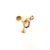 Gold 14k Yellow Gold Martini Glass Charm With Straw & Lemon Slice For Sale - Image 8 of 9