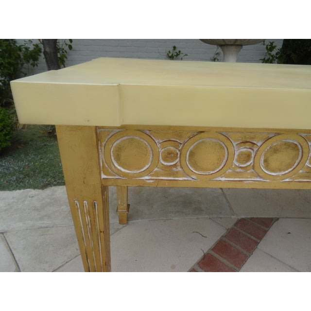 Late 20th Century Italian Neoclassical Console Table For Sale In Los Angeles - Image 6 of 11