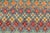 1990s Shabby Chic Balochi Blue/Red Wool Rug - 3'4''x5'1'' For Sale - Image 5 of 11