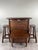Rustic 20th Century Rustic Carved Wooden Bar with Stools and Wine Chest, Set of 4 For Sale - Image 3 of 13