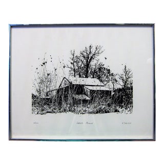 Signed and Numbered Lithograph by Artist R. Ehrlich Titled "Harper's Meadow" For Sale