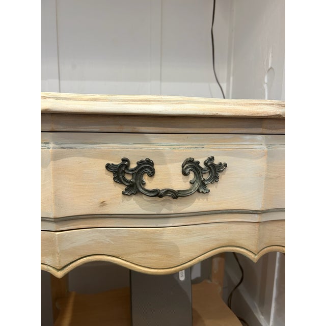 Pair of Vintage French Style Nightstands With Drawer and Lower Shelf For Sale - Image 15 of 15