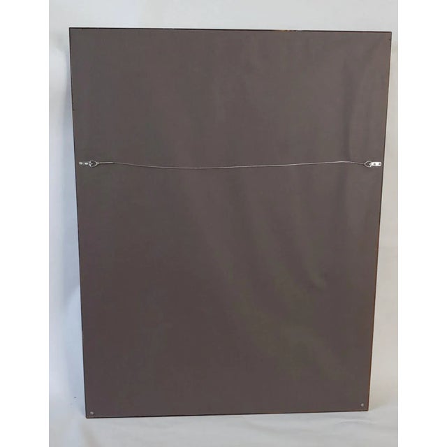 Late 20th Century Chinoiserie Ancestor in a Blue Robe Portrait Print, Framed For Sale In Greenville, SC - Image 6 of 9