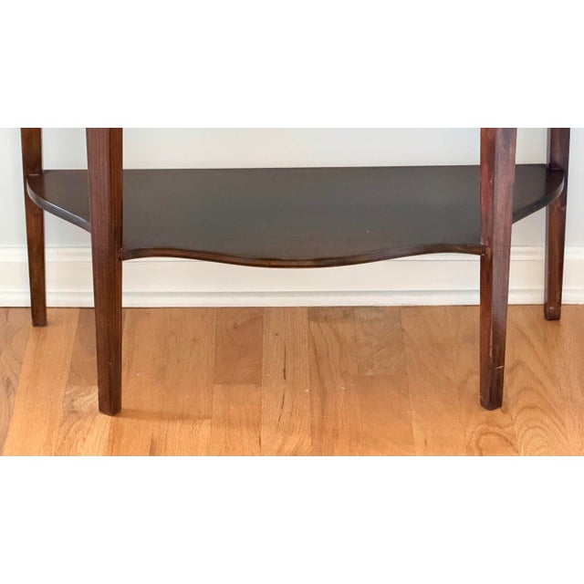 1950s Petite Demilune Table by Mersman Furniture For Sale - Image 5 of 12