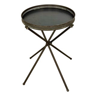 Vintage Italian Style Folding Guéridon Cocktail Tray Table For Sale
