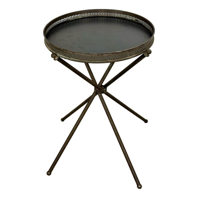 Vintage Italian Style Folding Guéridon Cocktail Tray Table For Sale