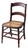 Antique American Cane Seat Ladder Back Chair For Sale