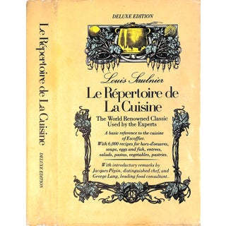 "Le Repertoire De La Cuisine: The World Renowned Classic Used by the Experts" 1976 Saulnier, Louis For Sale