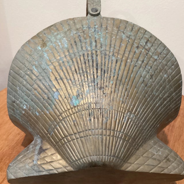 Vintage Brass Sea Shell Basket Pot Planter For Sale - Image 12 of 13