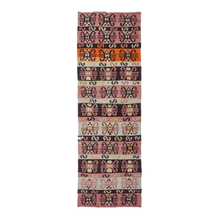 Vintage Decorative Turkish Kilim Runner For Sale