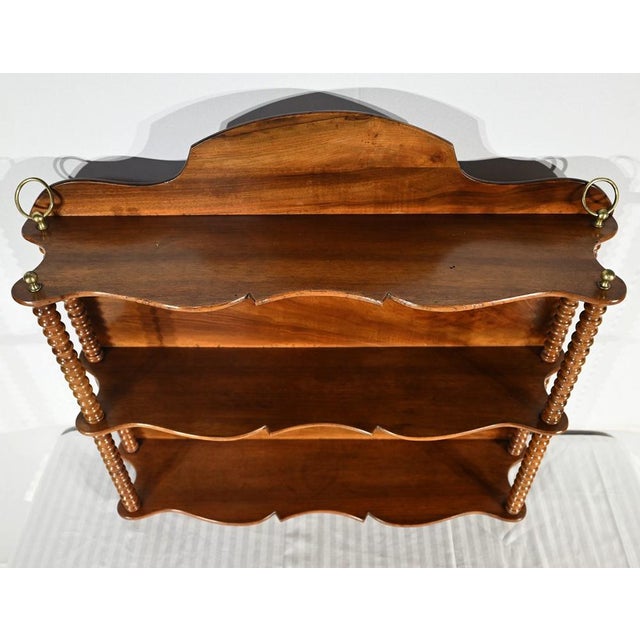 Louis Philippe Walnut Shelf, 19th Century For Sale - Image 4 of 18