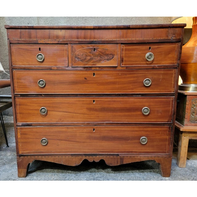 Antique Georgian Mahogany Chest Circa. 1850 For Sale In San Francisco - Image 6 of 14