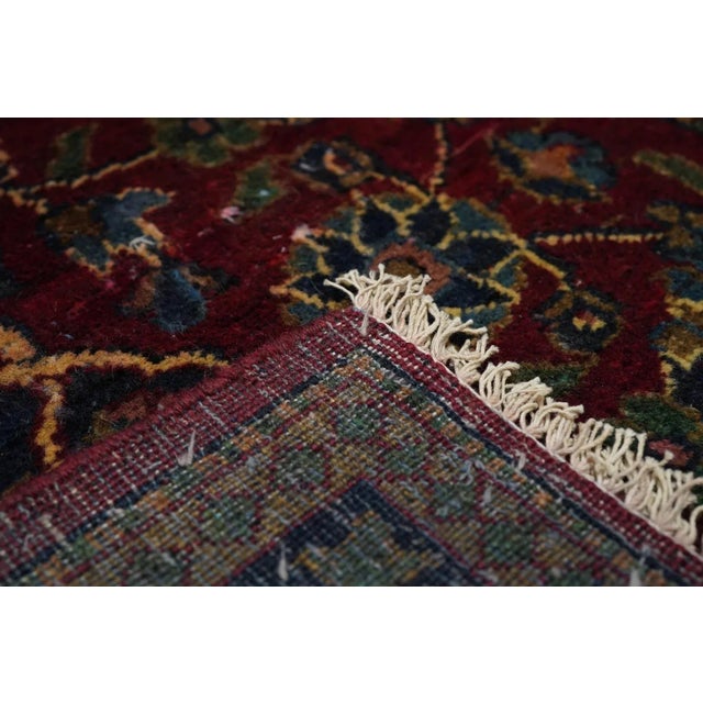 Vintage Persian Kashan Rug 4'6'' X 6'6'' For Sale - Image 11 of 11