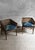 Living room set in the style of mcguire san francisco 1970 product details pair of armchairs + sofa crafted in dark-...