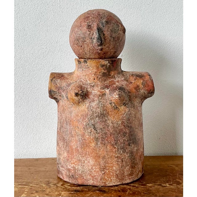 Vintage Boho Abstract Terracotta Figurative Sculpture For Sale - Image 12 of 12