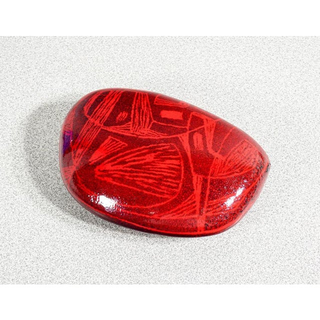 Ornament sculpture in glazed ceramic design victor cerrato origin italy period 1960s designer victor cerrato (1917-2008)...