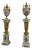 1960s French Marble & Gilt Bronze Urns on Pedestals For Sale