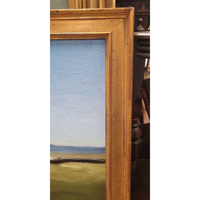 Fine Vintage Oil Painting of a Red Barn Signed For Sale - Image 4 of 10