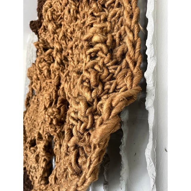Handmade Organic Fiber Wall Tapestry For Sale - Image 4 of 9