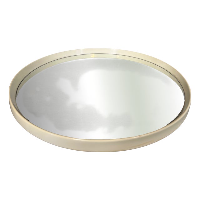 Vintage Round Mirror, 1980s For Sale