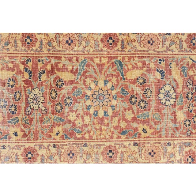 Antique Lavar Kerman Rug 7' x 7'8'' For Sale - Image 12 of 12