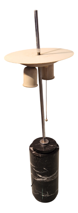 Table Lamp in Black Marquinia Marble from Knoll, 1970s