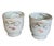 Rococo Vintage Floral Porcelain Cachepots With Gilded Rococo Handles For Sale - Image 3 of 12