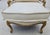 Wood Beverly Furniture French Louis XV Fauteuil Off-White Heavy Linen Lounge Chair For Sale - Image 7 of 15