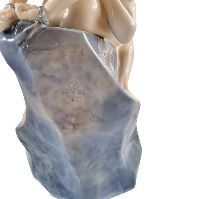Nude Porcelain Wave and Rock Sculpture by Theodor Lundberg for Royal Copenhagen, Denmark, 1968 For Sale - Image 10 of 14