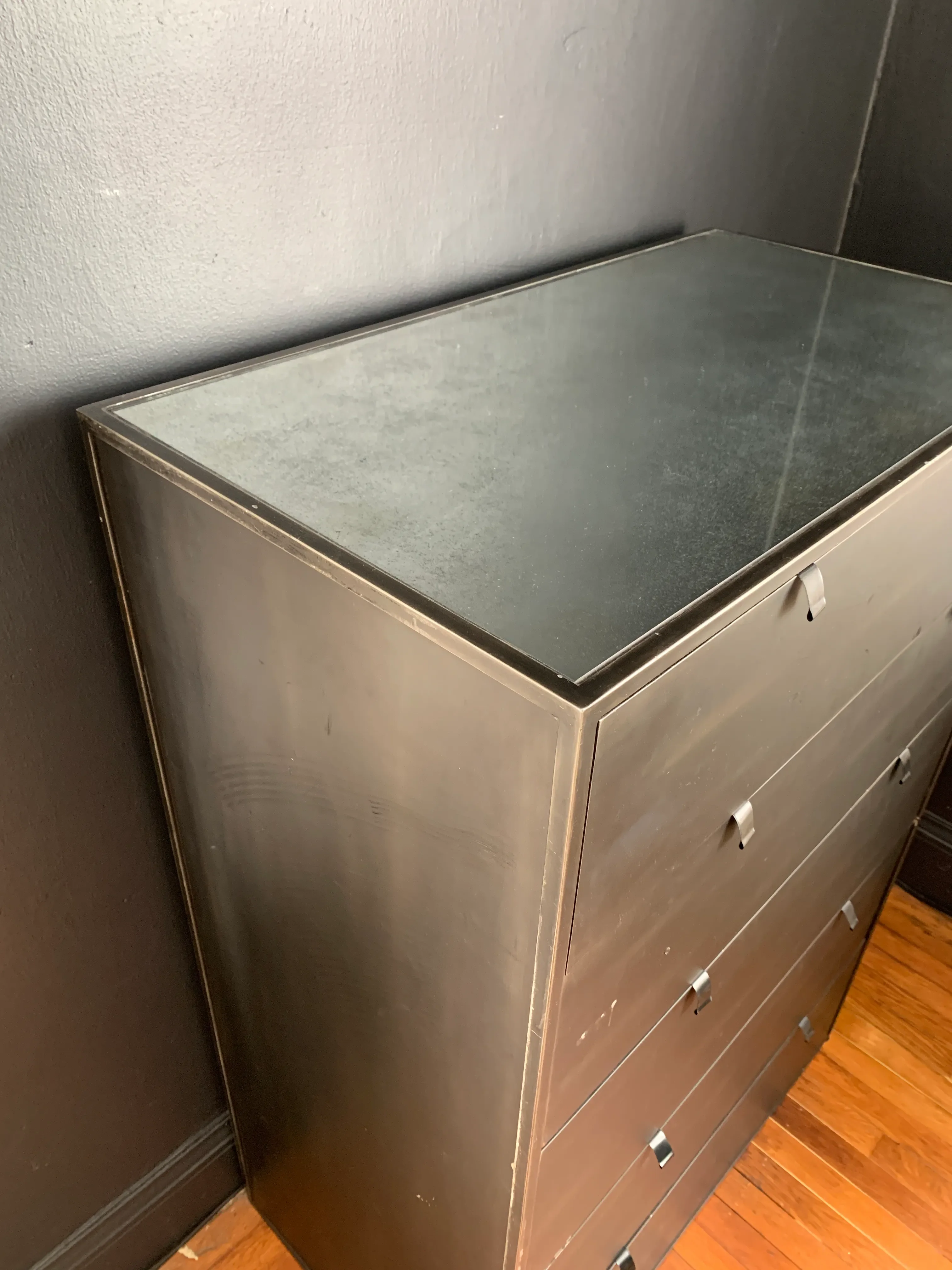 Restoration Hardware Metal Dresser | Chairish
