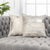 Pasargad Home Safari Striped Silver Cowhide Pillow For Sale - Image 4 of 4