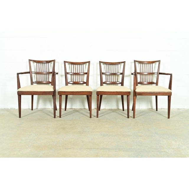Paul McCobb Style Mid-Century Modern Spindle Back Side Chairs or Dining Chairs, Pair For Sale - Image 11 of 12
