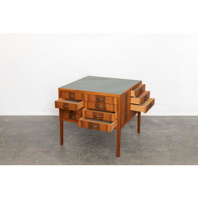 Art Nouveau Tigerwood Linoleum Chest of Drawers, 1940s For Sale - Image 15 of 15