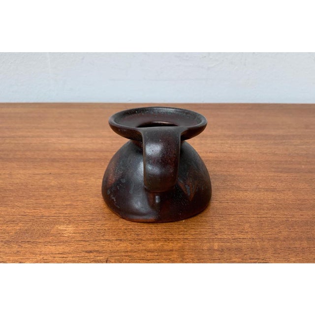 Brown Mid-Century German Ceramic Vase from Carstens Atelier, 1960s For Sale - Image 8 of 18