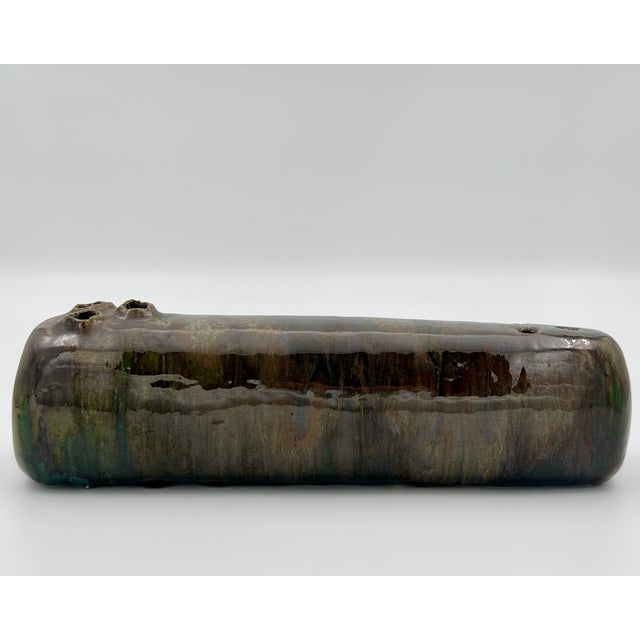 Ceramic Mid-Century Modern Brutalist Studio Ceramic Vase For Sale - Image 7 of 7