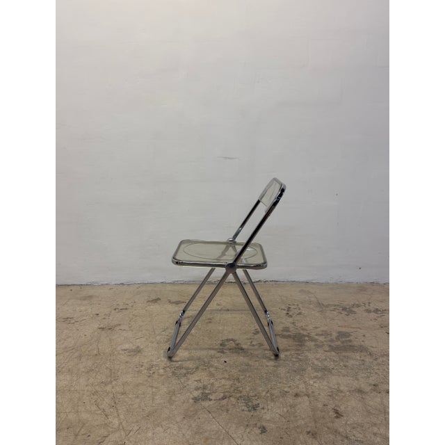 Transparent Giancarlo Piretti Plia Folding Chairs for Castelli - Set of Four For Sale - Image 8 of 18