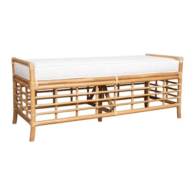 Not Yet Made - Made To Order Luna Bench - Natural For Sale - Image 5 of 9