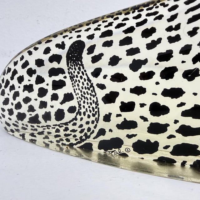Large Mid-Century Modern Resin Leopard by Abraham Palatnik, Brazil, 1970s For Sale - Image 13 of 18