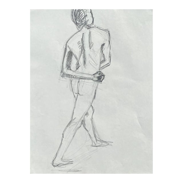 1980s Richard Snyder Nude Drawing For Sale