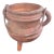 Antique Primitive Cast Iron Three-Leg Cauldron Pot With Swing Handle For Sale