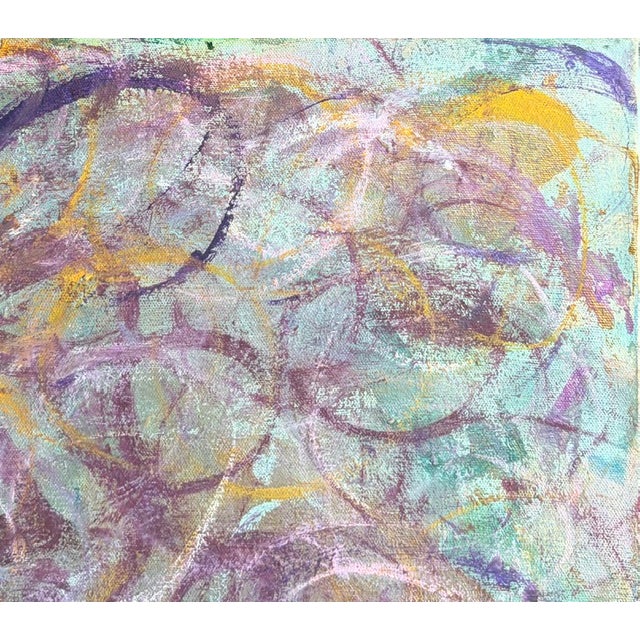 Mid 20th Century Mid Century Abstract Painting - Overlapping Circles For Sale - Image 5 of 6