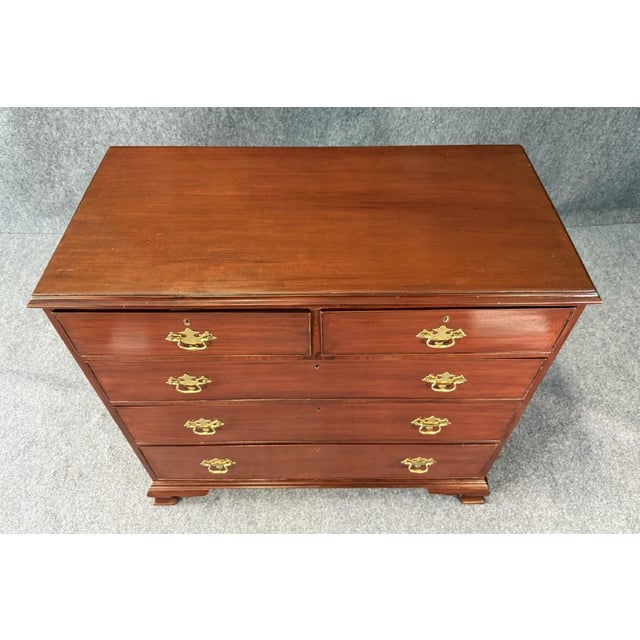 19th Century Five Drawer Mahogany Chest For Sale In Raleigh - Image 6 of 13