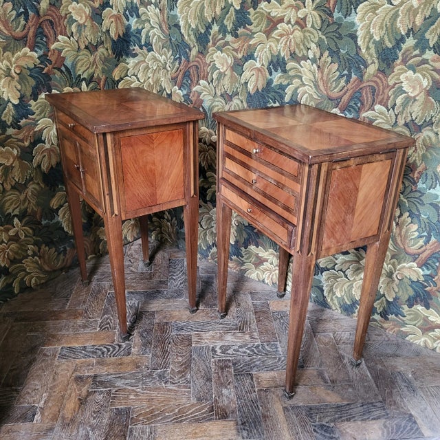 Vintage French Nightstands, 1925, Set of 2 For Sale - Image 3 of 9