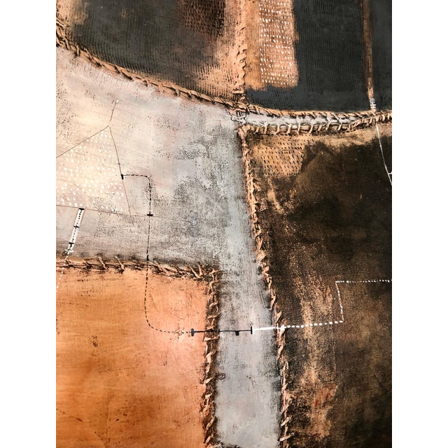 Max Marra, Italian Modernist Abstract Sculpture Painting Shaped Canvas Brutalist Collage, 2002 For Sale - Image 13 of 15