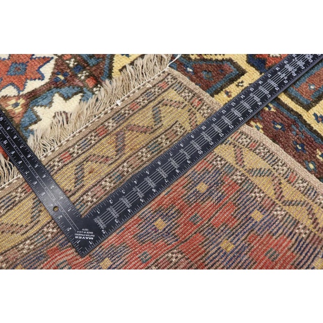Early 20th Century Antique Azerbaijan Rug - 05'00 X 09'03 For Sale - Image 5 of 9