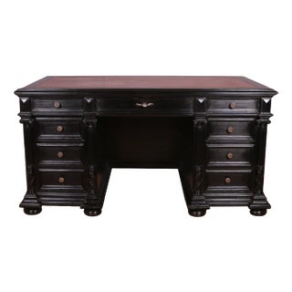 German Ebonised Desk For Sale